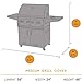 KHOMO GEAR TITAN Series, Waterproof Heavy Duty BBQ Grill Cover, Grey Medium 58 x 24 x 48, Different Sizes Available, Compatible with Weber (Genesis), Holland, Jenn Air, Brinkmann, Char Broil, Kenmore and More