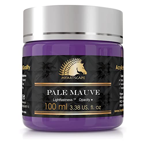 Myartscape Pale Mauve Acrylic Paint - 100ml Bottle (3.38 fl oz) - Artist Quality - Lightfast - Heavy Body - Rich Pigment - Great Tinting Strength - Professional Painting Supplies