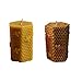 Bee and Honeycomb Candle Molds Silicone DIY Candle Making Supplies Moulds Round Hexagonal Pillar Shape with Embossed Bee Pattern