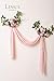 Ling's moment Arificial Arch Flower Set with Sheer Drape for Wedding Ceremony and Reception Backdrop Floal Arrangement Decoration