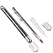 Bememo Glass Tool Kit Includes 1 Piece 5.5 Inches Tungsten Scribe Engraving Pen, 1 Piece Pencil Oil Feed Carbide Tip Glass Cutter, 1 Extra Replacement Head and 1 Oil Dropper