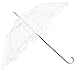 Homeford White Lace Parasol Umbrella, 34-Inch Diameter, 27-Inch Length