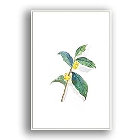 Framed Canvas Wall Art for Living Room, Bedroom Leaves Canvas Prints for Modern Home Decoration Ready to Hang - 16"x24" inches