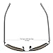 FSK Large Size Polarized Square Sunglasses (Black Frame/Grey Lens)