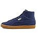 Puma Mid Emboss Mixed Rubber Round Toe Suede Sneakers
