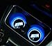 Auto sport 2PCS LED Cup Holder Mat Pad Coaster with USB Rechargeable Interior Decoration Light for BMW-M Accessory