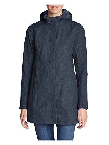Eddie Bauer Women's Mackenzie Trench Coat, Navy Plus 3X