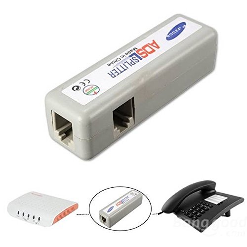 Pink Lizard RJ11 ADSL Fax Modem Broadband Phone Network Jack Cable Line Filter Splitter