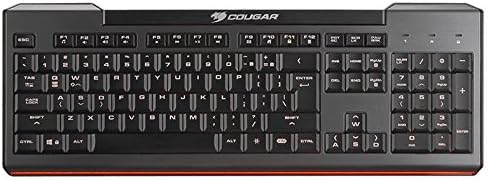 Cougar 200K Scissor Switches 7 Colour LED Backlight Gaming Keyboard with Anti-Ghosting Key Technology - Black