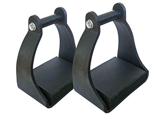 AJ Tack Wholesale Endurance Trail Stirrups Horse Trail Riding Light Weight Polymar Cushioned Foot Pad