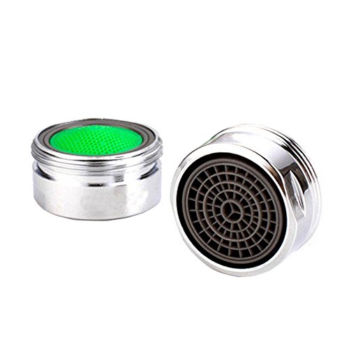 UraXx Brass Regular 22 mm Water Tap Aerator Foam Flow, Standard Size (Green) - Set of 5