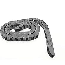LUOYIMAO R18 10mm x 20mm?Inner Hinner W?Black Plastic Cable Wire Carrier Drag Chain 1M Length for CNC (Black-R18, 10X20)