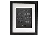 Vince Lombardi the Man on Top of the Mountain Quote Inspirational Motivational Typography Poster Print Home Decor 11x14 Print