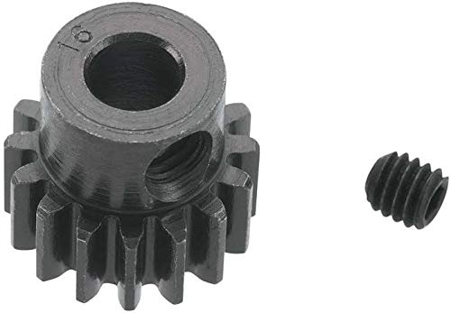 Robinson Racing Extra Hard 16 Tooth Blackened Steel 32p Pinion, 5mm