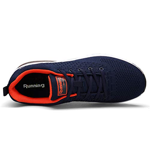 Lewhosy Womens Mens Air Cushion Ultra Athletic Running Shoes Lightweight Breathable Casual Mesh Tennis Sneakers (42/Blue)