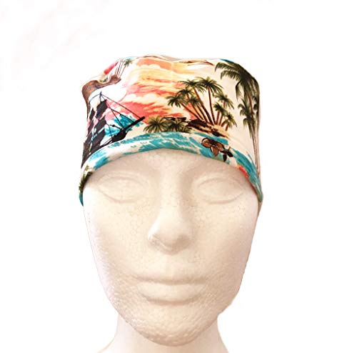 Unisex Mens Tie Back Scrub Cap Surgical Cap Island - Thumbnail 2