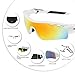 DUCO Polarized Sports Cycling Sunglasses for Men with 5 Interchangeable Lenses for Running Golf Fishing Hiking Baseball