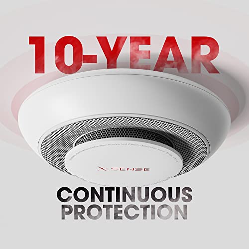 XSense Wireless Interconnected Combination Smoke and Carbon Monoxide Detector with Large