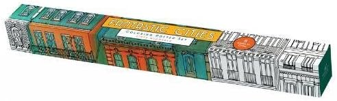 Fantastic Cities: Coloring Poster Set