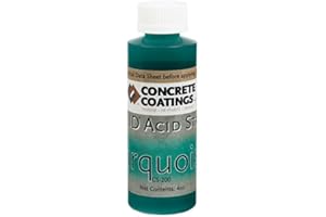 CC Concrete Coatings Vivid Acid Stain for Concrete Turquoise 4OZ