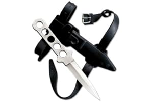 MASTER USA 9" Scuba Diving Stainless Steel Fixed Blade Knife Survival Hunting Serrated- Hunting Knives, Military Surplus - Survival and Camping Gear