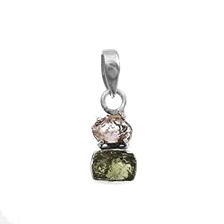 atharv JEWELS 925 Sterling silver Natural Moldavite