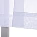 NICETOWN White Sheer Curtains Panels 84 Window Treatment Rod Pocket Sheer Voile Drapes/Yarn for Bedroom (One Pair, W55 x L84, White)