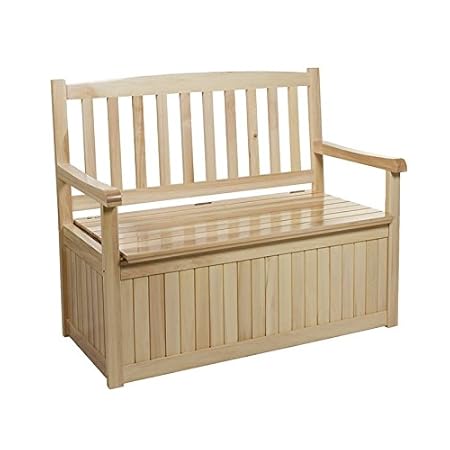 Amazon.de: Holzbank für Terrasse und Garten mit Lagerung