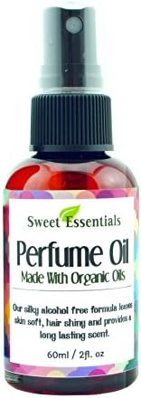 Sweet Pea and Vanilla | Fragrance/Perfume Oil | 2oz Made with Organic Oils - Spray on Perfume Oil - Alcohol & Preservative Free