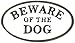 Beware of The Dog Cast Iron Oval Sign