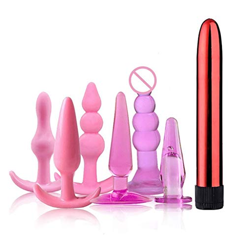 ABBY -J 10 Speed Mini Vibrantor 7PCS Games Kit for Couples Vibrantors Amal Plugs Adult BSDM Toys for Woman