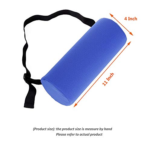 Lumbar Roll Support Pillow Lower Lumbar for Car Office Chair Back Pillow Lower Back Pain Relief Support Back Cushion lumbar Rolls Physical Therapy Pillows Wedge Car Seat Round Foam