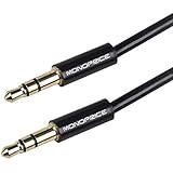 Monoprice 109564 Coiled 3-Feet 3.5mm Male to 3.5mm Male Stereo Audio Cable, Black
