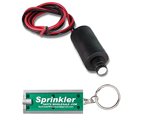 HUNTER 9 Volt DC Latching Solenoid 458200 for SVC WVC SCH Node Battery Timers; 9V; Includes a Free Sprinkler Wholesale Flashlight Keychain (4)