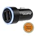 Boomur 4.8 Amp Dual USB Car Charger, Two Intelligent High Output Smart Charging Ports for iPhone, Samsung & GPS Devices