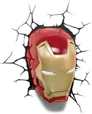 3D Wall Art Nightlight - Iron Man Face by Mentald