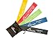 #1 Resistance Loop Band for Exercise - Best Set of 5 100% Natural Latex Stretch Elastic Bands - Perfect for Training Legs and Arms - BONUS Ebook and Carry Bag