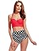 ADFOLF Retro Bikini Swimsuits For Women High Waisted Halter Push Up Bathing Suits Polka S