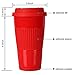 Yilove Coffee Mug With Lid, BPA-free, Ceramic, 16 Ounce-Red