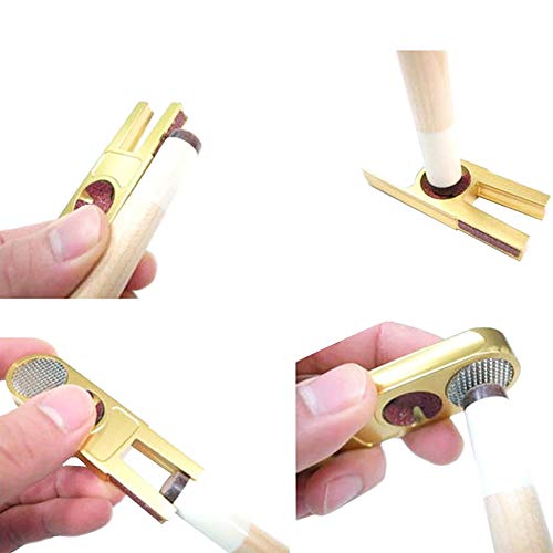 Cuppa billiards Multifunctional U-Shaped Pool Cue Tip Accessory Trimmer/Burnisher/Shaper/Tapper