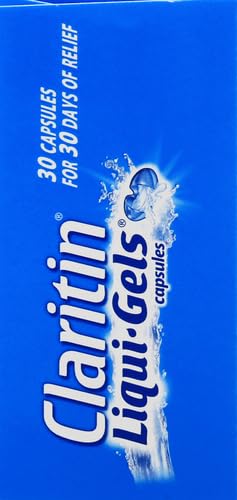 Claritin Liqui-Gels 24 Hour Allergy Relief, Non-Drowsy Allergy Medicine, Loratadine Antihistamine Capsules, 30 Count