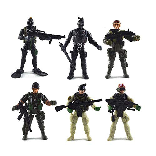 Buy AOLVO Toy Army Men Sets, [6 Pack] Special Forces Army SWAT Soldier