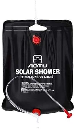 Pepional Solar Dusche Tasche Campingdusche Solar Gartendusche Mit 20 Liter Wassertank Mit Temperatur Hot Wasser 40 5 C Fur Dusche Im Garten Camping Outdoor Survival Amazon De Kuche Haushalt
