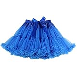 Buenos Ninos Women's Chiffon Petticoat 2 Layered Ballet Dance Pettiskirt Mini skirt