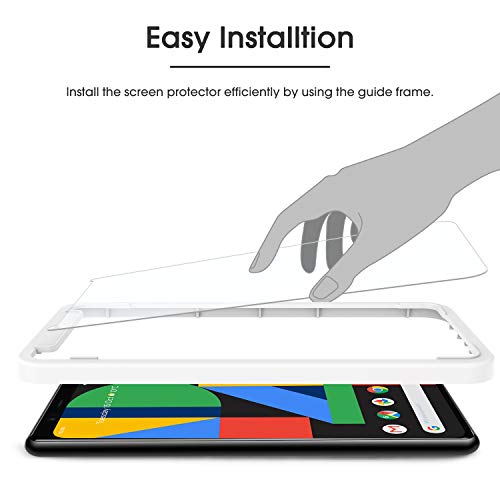 [4 Pack] OMOTON Google Pixel 4 XL Screen Protector, Tempered Glass