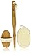 My Eco Brush Perfect for Dry Brushing – Bamboo Bath Body Brush for Back Scrubber – Natural Bristles Shower Brush with Long Handle & Sisal Pad to Exfoliate Skin – Includes Carry Bag