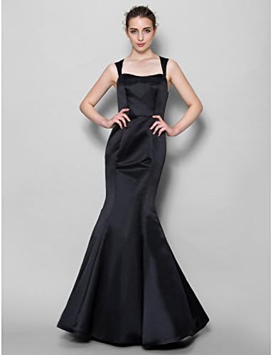 KeKaFu Mermaid/Trumpet One Shoulder Floor Length Jersey Prom Black Tie Gala Dress with Beading by TS