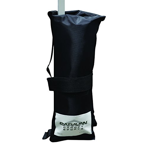 Caravan Canopy Outdoor Canopy Weight Bags - Set of 4, Black
