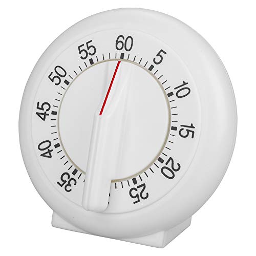 Round Shape Cooking Timer, 60 Minutes Countdown Mechanical Counter Alarm Clock for Kitchen - Thumbnail 2