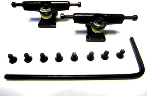 Black Allen Key Fingerboard Trucks - Wooden Fingerboards-Tech Deck-Fingerboarding by Star Fingerboarding